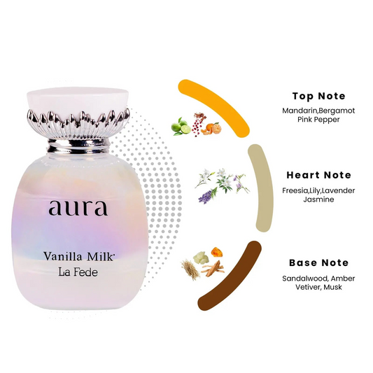 Aura Vanilla Milk Eau de Parfum 100ml Khadlaj