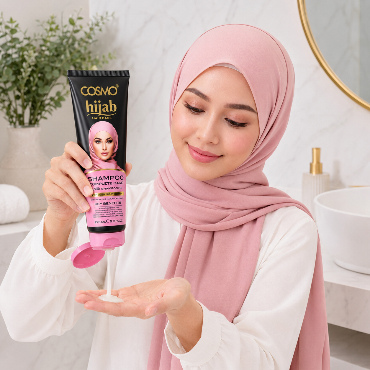 Cosmo Hijab Shampoo Nourishing Shampoo for Covered Hair x12