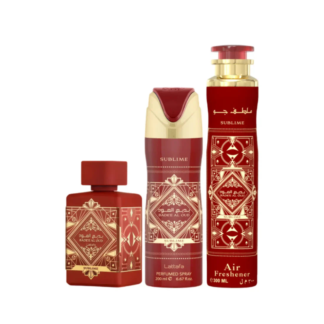 Badee Al Oud Sublime 3 Piece Gift Set Lattafa