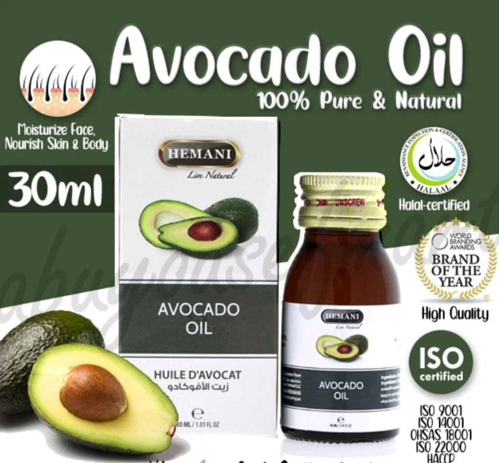 Avocado Oil 30ml Premium Multi-Purpose Oil for Hair, Skin & Massage x12