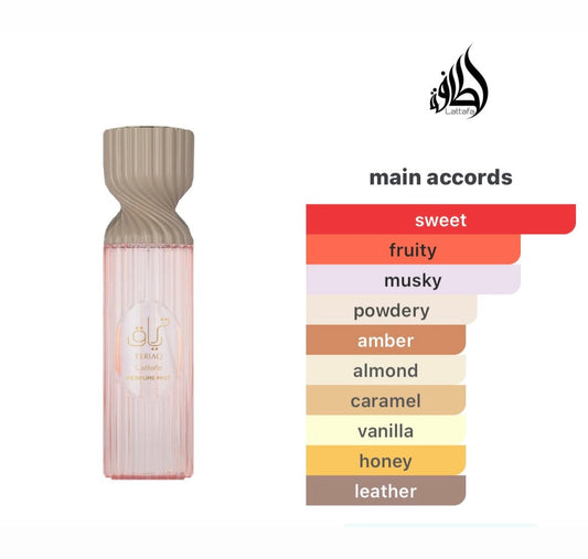 Teriaq Perfume Body Mist 250ml Fresh Fragrance Lattafa