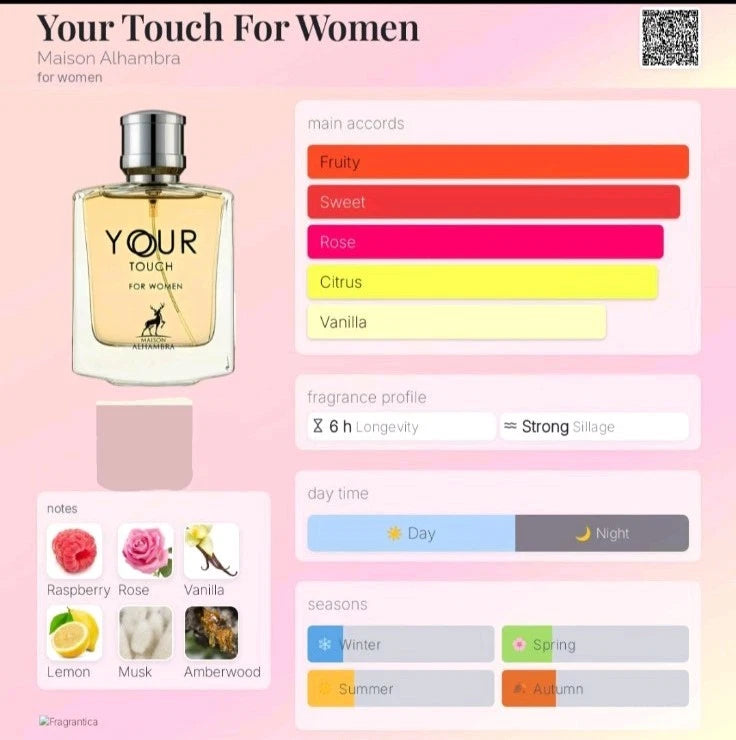 Your Touch Eau de Parfum 100ml Maison Alhambra