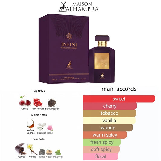 Infini Intoxicating Cherry Eau de Parfum 100ml Maison Alhambra