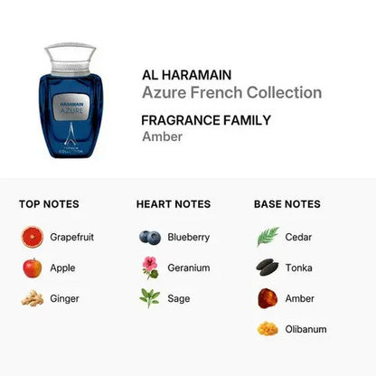 Azure French Collection Eau de Parfum 100ml Al Haramain