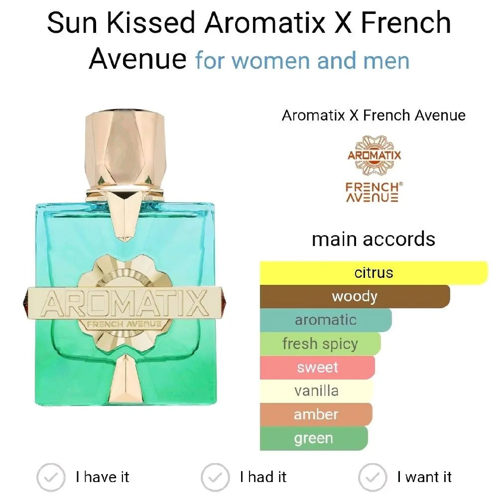Sun Kissed Eau de Parfum 100ml Aromati X French Avenue