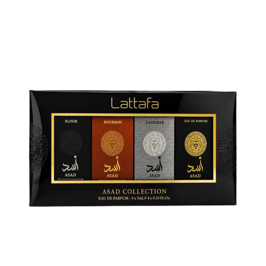 Asad 4 Piece Collection Set x5ml Exclusive Lattafa Gift Set