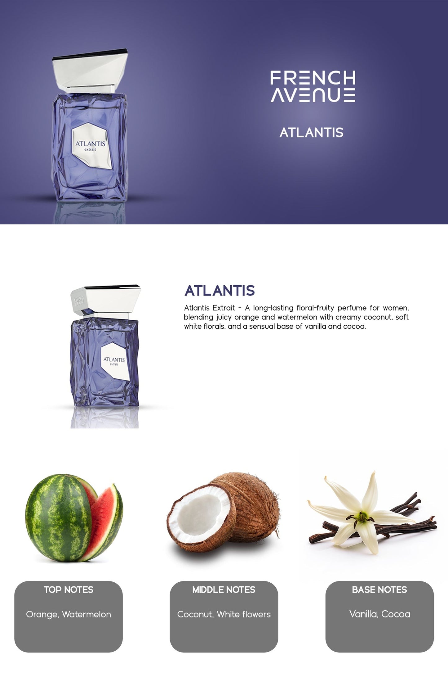 Atlantis Extrait Eau de Parfum 100ml French Avenue
