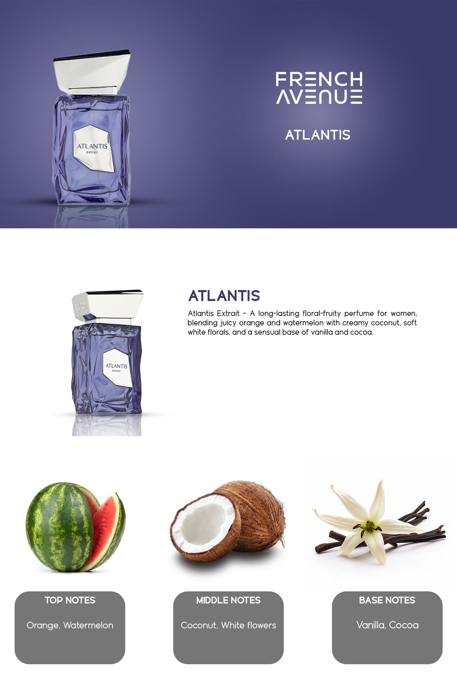 Atlantis Extrait Eau de Parfum 100ml French Avenue