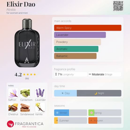 Atralia Elixir Dao Eau de Parfum 100ml by Atralia