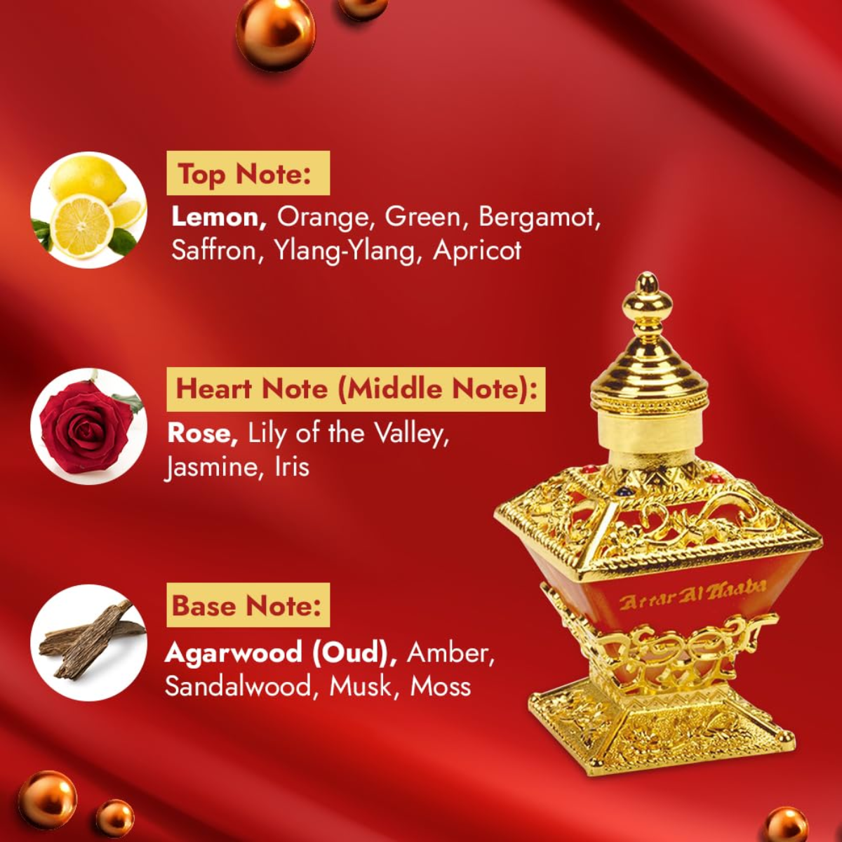 Attar Al Kaaba 25ml Al Haramain Unisex Perfume Oil 25ml
