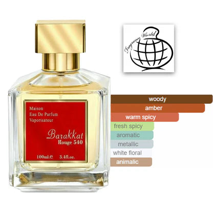 Barakkat Rouge 540 Eau de Parfum 100ml Fragrance World