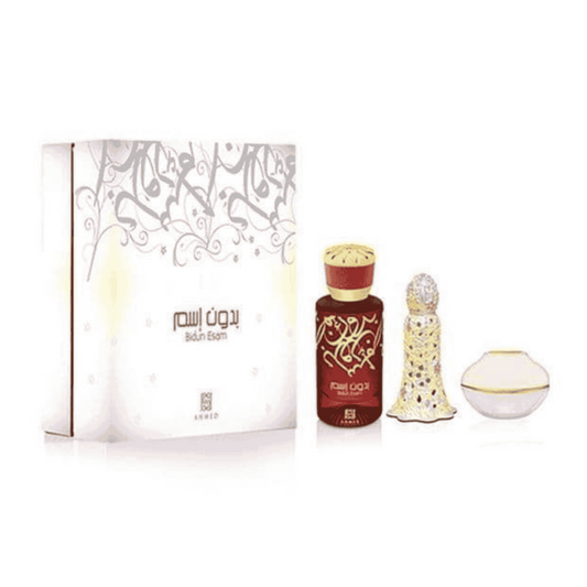 Bidun Esam Exclusive 3 Piece Perfume Gift Set Ahmed Al Maghribi