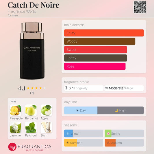 Catch de Noir EDP 100ml Fragrance World