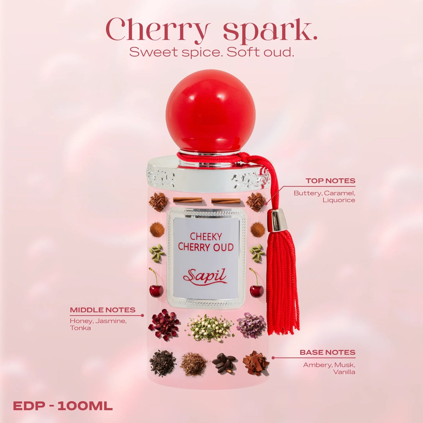 Cheeky Cherry Oud Eau de Parfum 100ml Sapil