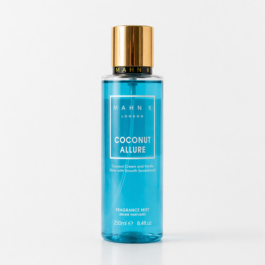 Coconut Allure Body Fragrance Mist 250ml Creamy Coconut Warm Vanilla Sandalwood