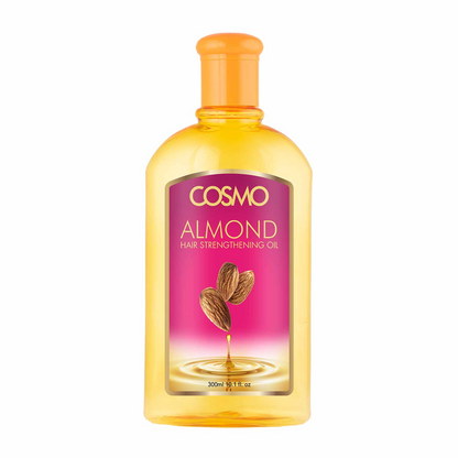 Cosmo Almond Hair Oil 300ml Nourishing Hair Oil with Pure Almond Oil x6