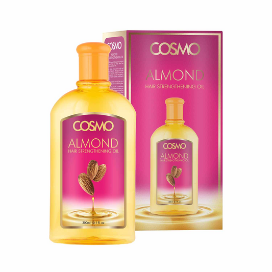 Cosmo Almond Hair Oil 300ml Nourishing Hair Oil with Pure Almond Oil x6