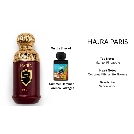 Hajra Paris Extrait de Perfume 100ml Maison Milan