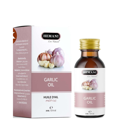 Hemani Garlic Oil 30ml Natural Herbal Oil for Hair & Skin Care x12