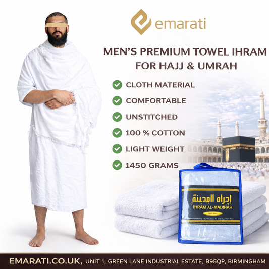 Ihram Al Madina 2 Piece Set for Hajj & Umrah