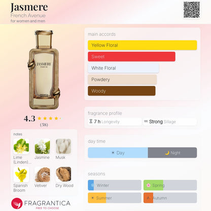Jasmere Eau de Parfum 100ml French Avenue