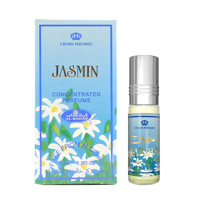 Jasmin Perfume Oil 6ml Al Rehab x6