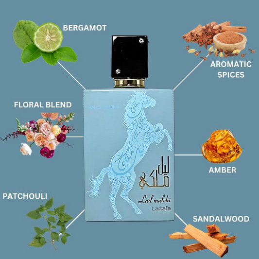 Lail Maleki Moroccan Blue Eau de Parfum 100ml Lattafa