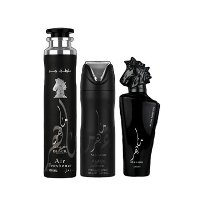Maahir Black Edition 3 Piece Gift Set Lattafa