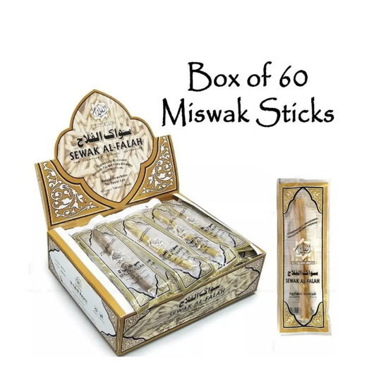 Miswak Sticks 60pcs Box Sewak Al Falah (Vacuum Sealed)
