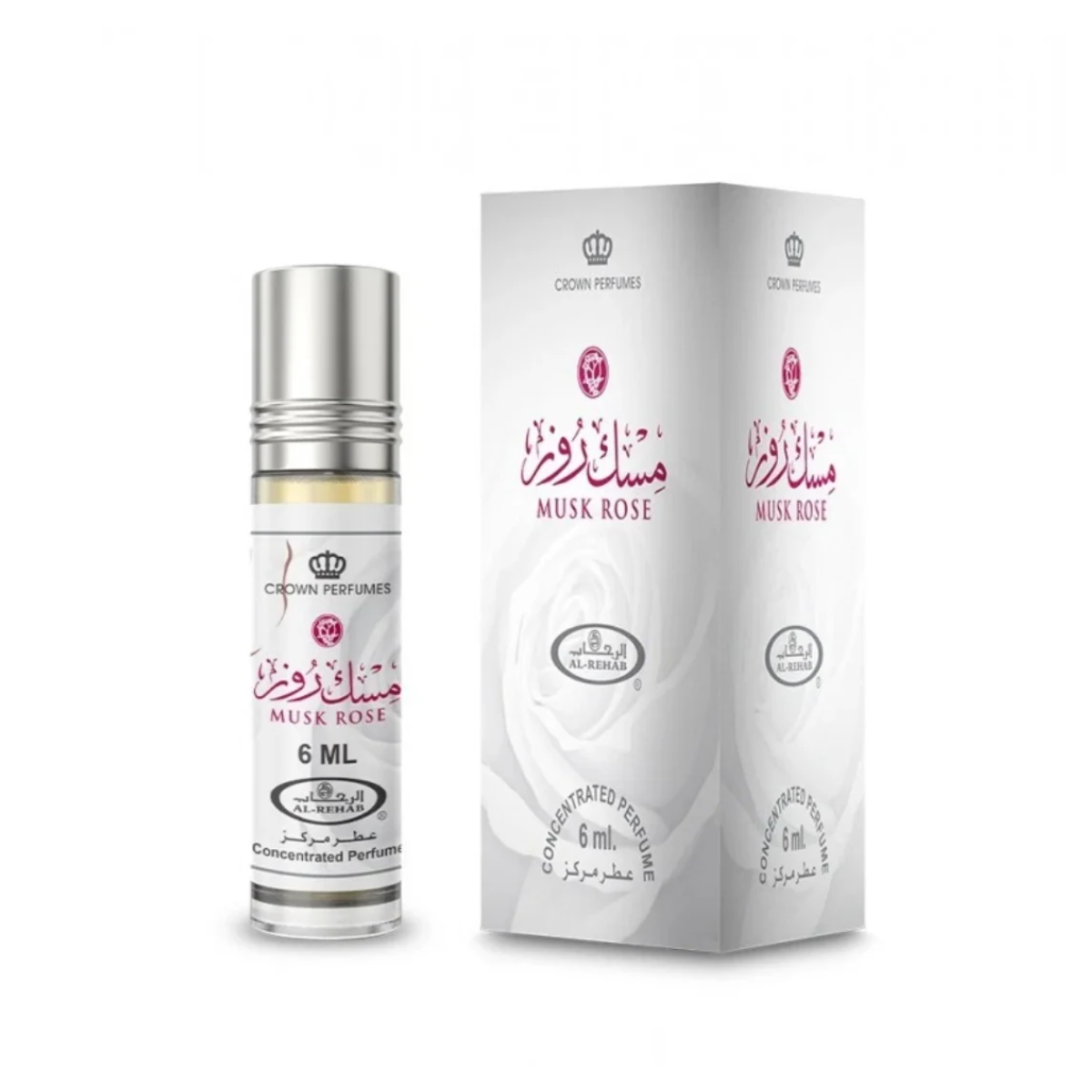 Al Rehab Musk Rose Perfume Oil 6ml x6
