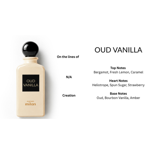 Oud Vanilla Eau de Parfum 90ml Maison Milan