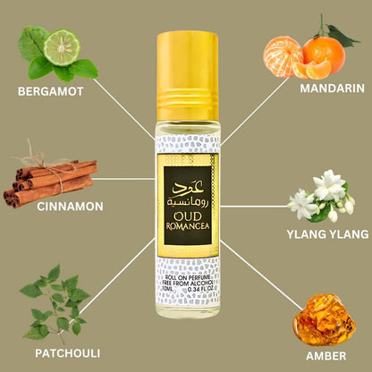 Oud Romancea Perfume Oil 10ml Ard Al Zaafaran x12