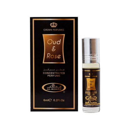 Oud & Rose Perfume Oil 6ml Al Rehab x6