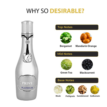 Prive Platinum Eau de Parfum 100ml Riiffs Perfumes