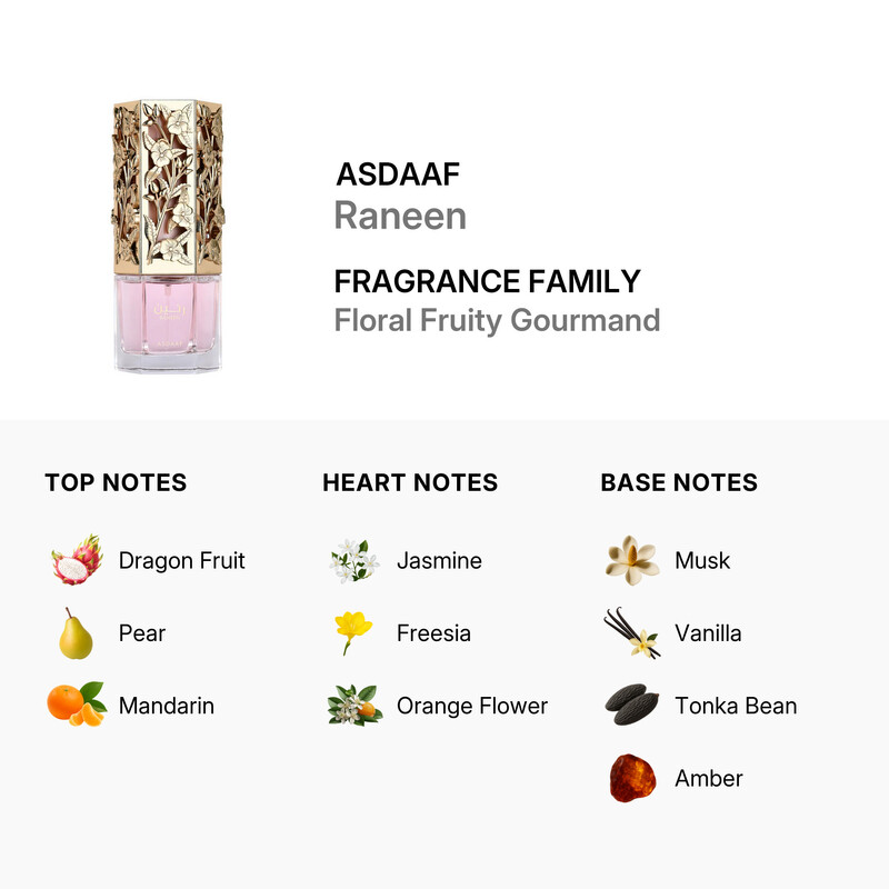 Raneen Eau de Parfum Spray 80ml by Asdaaf Lattafa