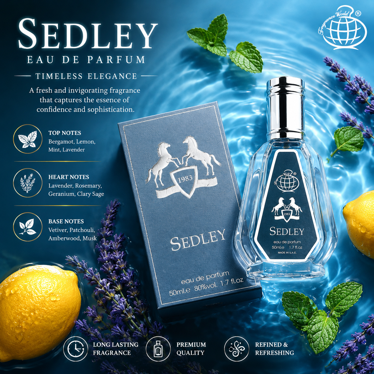 Sedley Eau de Parfum 50ml Fragrance World