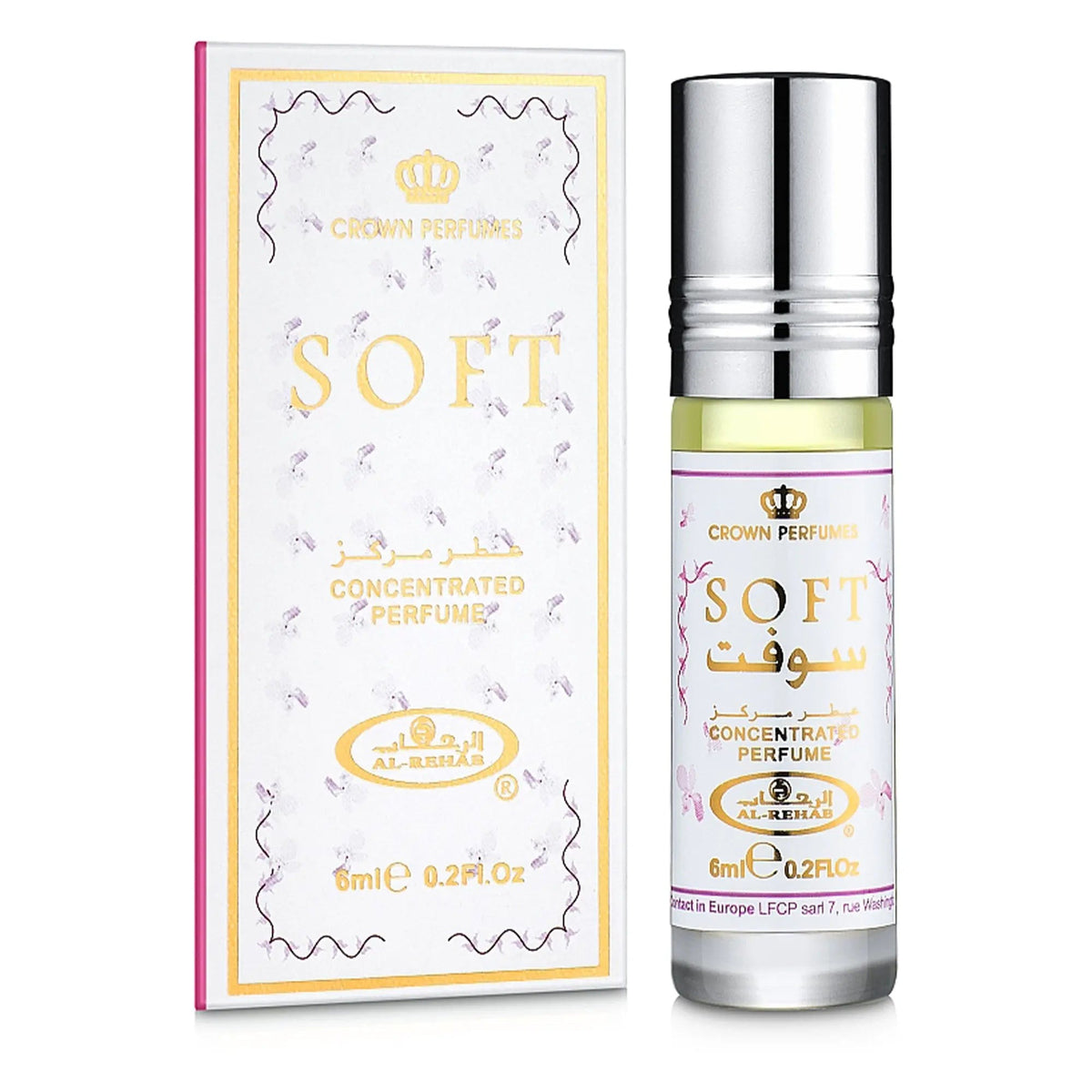 Soft Perfume Oil 6ml Al Rehab x6