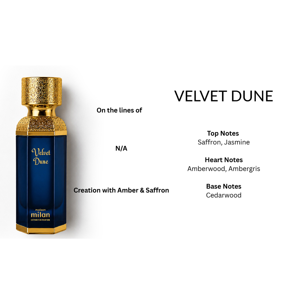 Velvet Dune Eau de Parfum 100ml Maison Milan