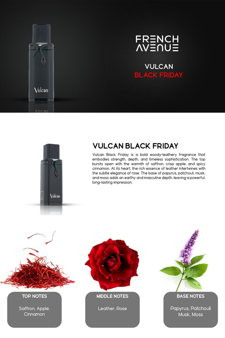 Vulcan Black Friday Edition Eau de Parfum 100ml French Avenue