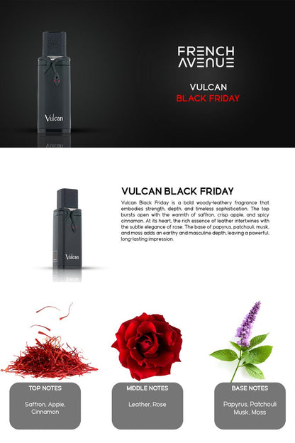 Vulcan Black Friday Edition Eau de Parfum 100ml French Avenue