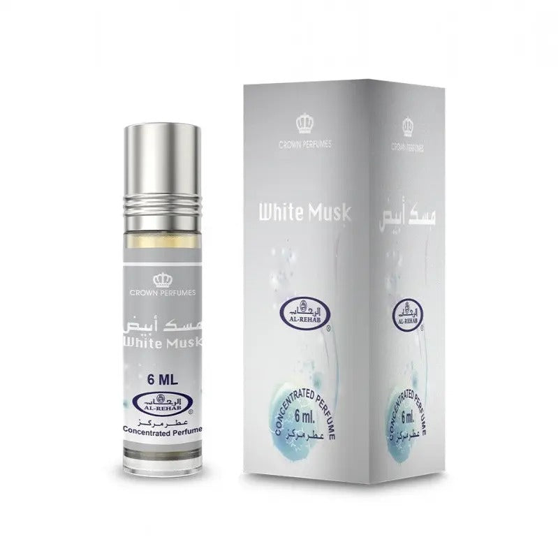White Musk Perfume Oil 6ml Al Rehab x6