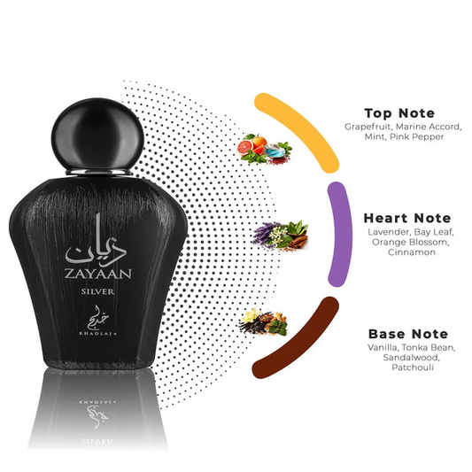 Zayaan Silver Eau de Parfum 100ml Khadlaj