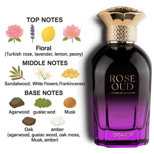 Rose Oud Eau de Parfum 100ml Brandy Designs