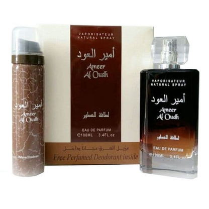 Ameer Al Oudh with Free Deo Eau de Parfum 100ml Lattafa
