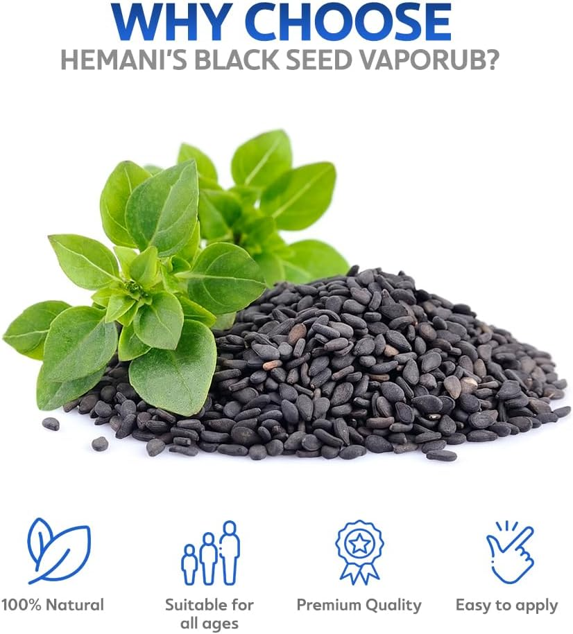 Black Seed Vapor Rub Cream 50ml & Massage Oil RollOn x6