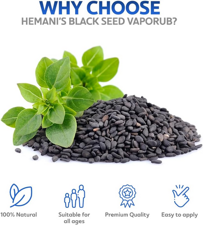 Black Seed Vapor Rub Cream 50ml & Massage Oil RollOn x6