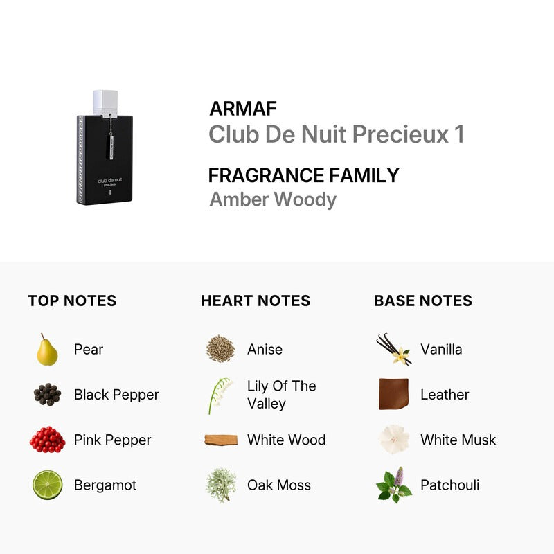 Club De Nuit Precieux 1  55ml Extrait De Parfum Armaf