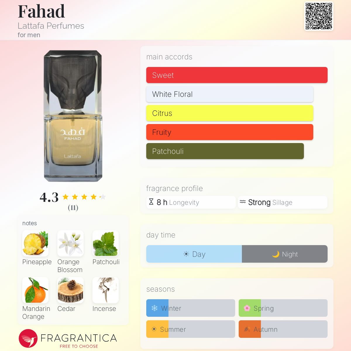 Fahad Eau de Parfum 80ml Lattafa