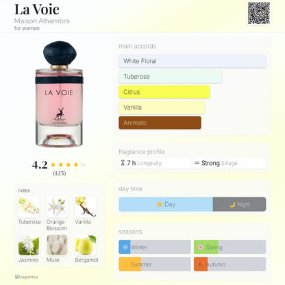La Voie Eau de Parfum 100ml Maison Alhambra