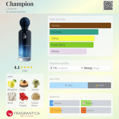 Champion Eau de Parfum 200ml Laverne